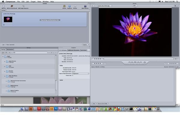 Apple Compressor Tutorial: Compressing, Converting, and Applying Video Codecs to Photo JPEGs in Apple Compressor