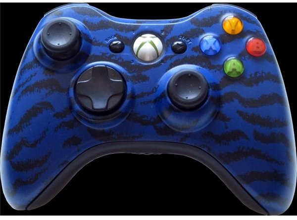 Modded XBOX Controller - Blue Tiger