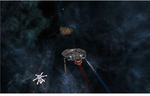 Kinjer System Probe and Hidden Klingon Base