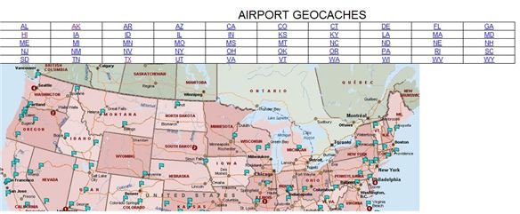 Geocache Hunts at Airports