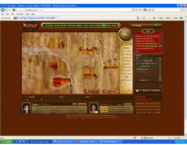 MMO Browser Game Review: Business Tycoon Online - Run your own corporation online