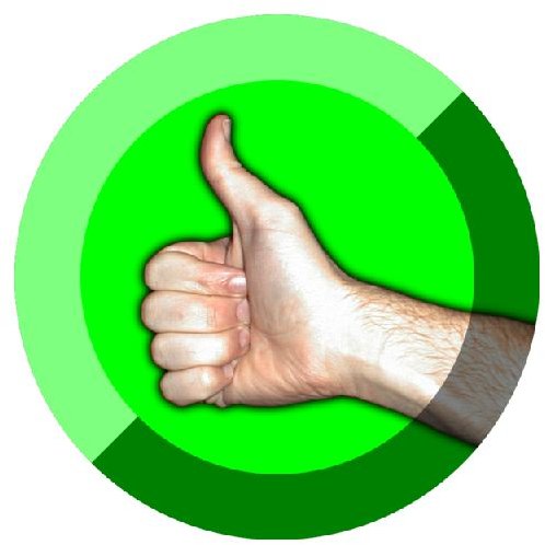 Thumbs Up Symbol by Damian Yerrick Wikimedia Commons