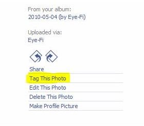 tagging your own photos on facebook