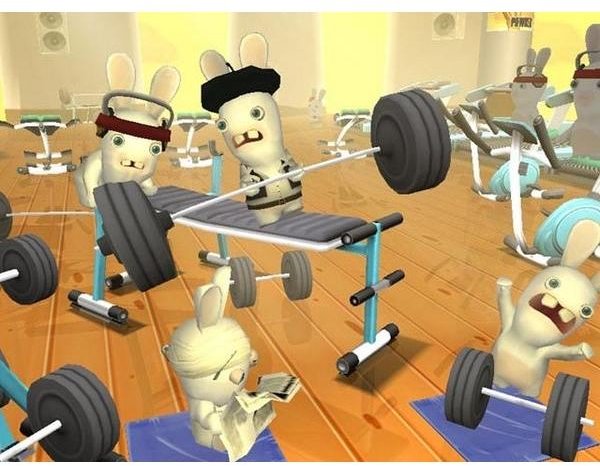 Raving Rabbids gym mini game