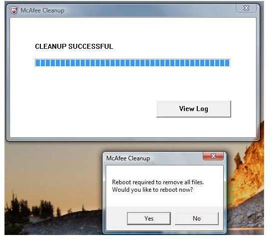 Reinstall McAfee Security Center by Cleaning up using MCPR.exe