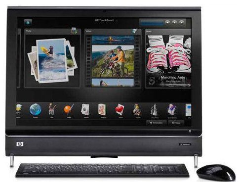 Touchscreen of the HP TouchSmart IQ816