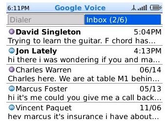 google voice inbox