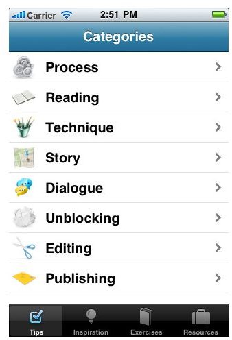 Writing Tips for iPhone iPhone App