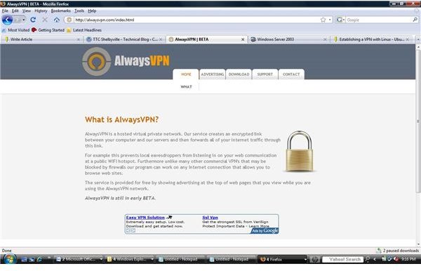 Virtual Private Networks in Business Environments - Wireless VPN Solution