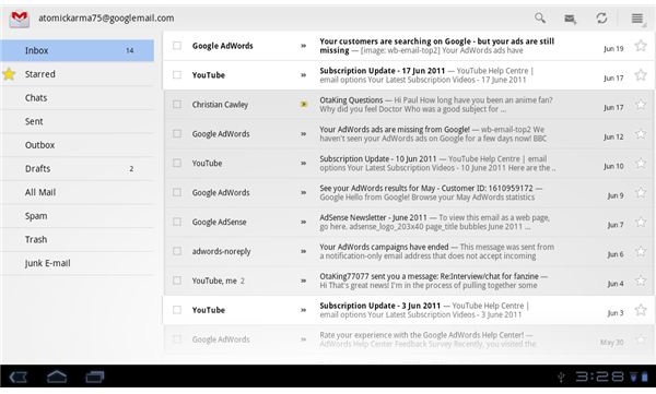 How to Use Android Tablet Email Apps