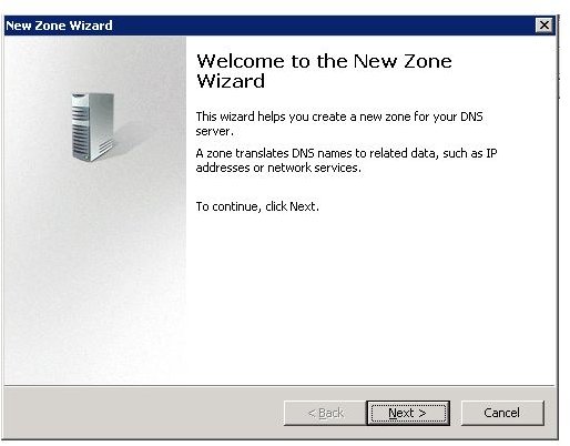 Creating a new Secondary Zone on Windows DNS