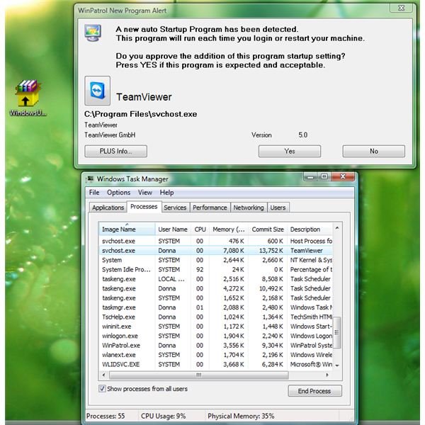 Trojan Installs Startup Item using TeamViewer name