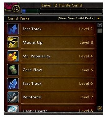 WoW Cataclysm Guild Perks, Leveling and Progression