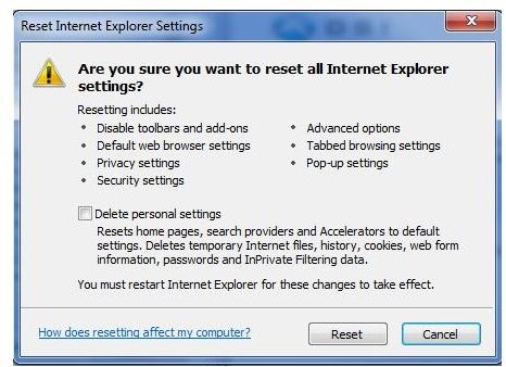 how to fix internet explorer issues in windows 7