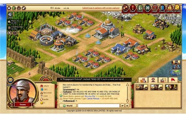 Game Review: Ceasary MMO Browser Game - Lead Roman legions