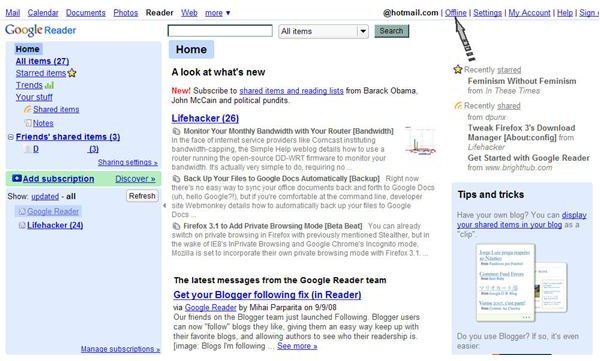 Use Google Reader + Google Gears to Read Feeds Offline - ARCHIVED