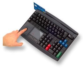 pos keyboard fingerprint reader