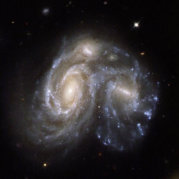 Two Spiral Galaxies Merging (NGC 6050 and IC 1179, Arp 272)