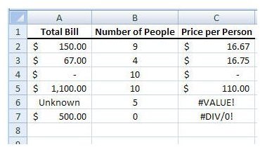 Formula with Errors