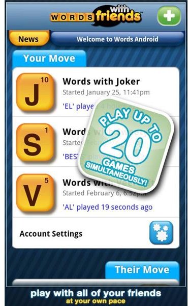 Words with Friends for Android