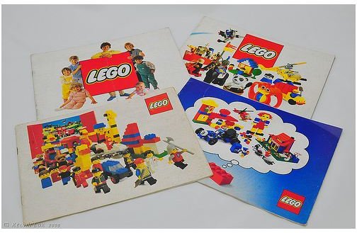 Vintage Lego Catalogs Bound With Staples