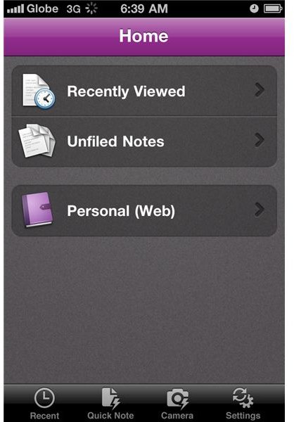 microsoft onenote iphone app 1