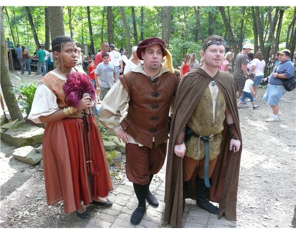 Renaissance fair people by Piotrus on Wikipedia Commons