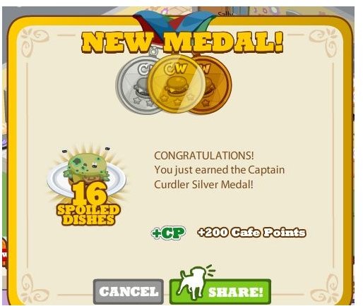 captain curdler silver medal