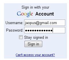 Sign-In with your Gmail ID and Password