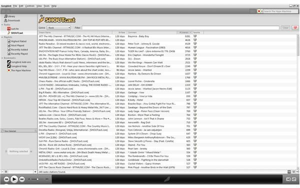 Songbird and Internet Radio