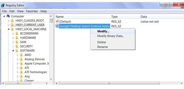 Add the Google Desktop Outlook Add-in Manually