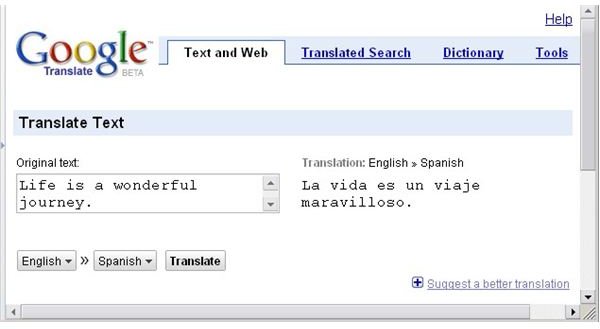 Google Translate - The Online Automatic Translator