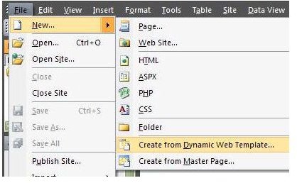 How to Attach Dynamic Web Templates with Microsoft Expression Web
