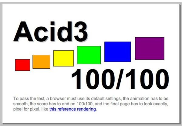 Acid3 - First fully compliant browser!