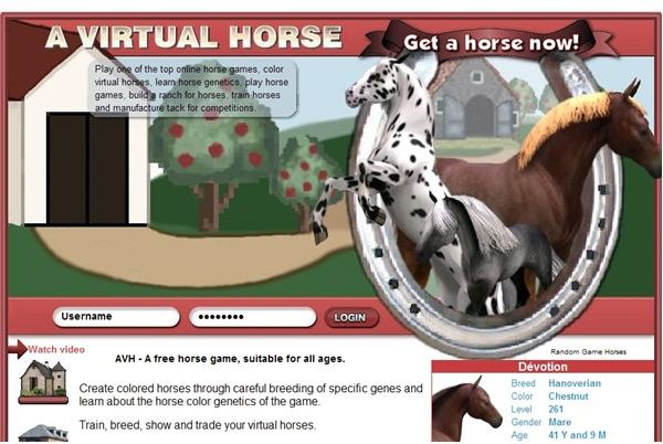 A Virtual Horse - virtual horse games