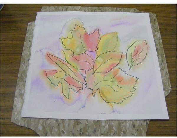 Watercolor Leaves