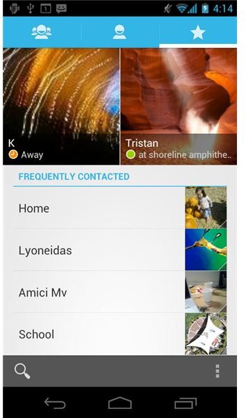 Android 4.0 Contacts
