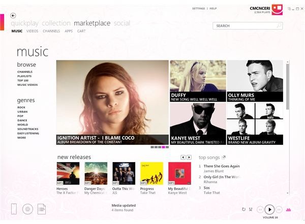 Windows Phone apps and music via Zune