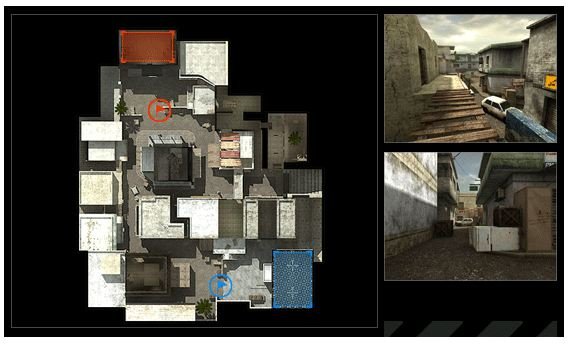 A map layout for Black Shot