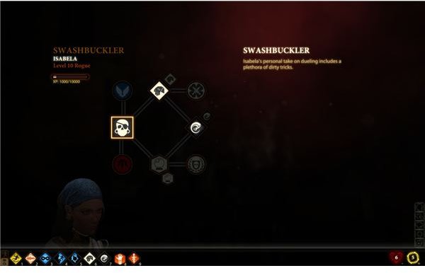 Dragon Age 2 Skill Tree: Swashbuckler