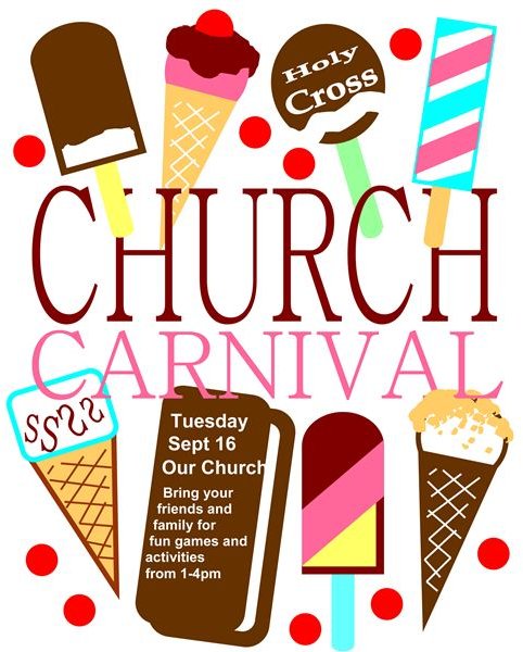 Church Carnival Flyer Template 3 Ice Cream