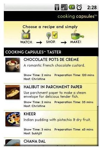 Cooking Capsules Recipes
