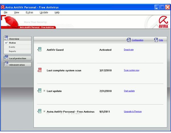 Avira AntiVir - Free Antivirus Program