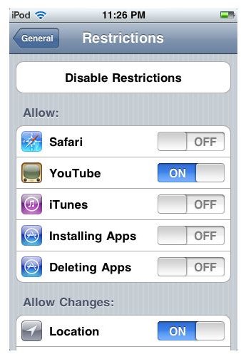 YouTube Restrictions