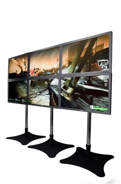 Eyefinity can support up to 6 monitors