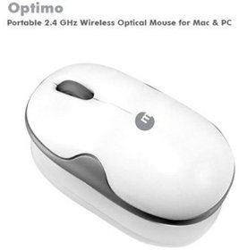 Macally Portable 2.4 GHz Wireless Optical Mouse for Mac and PC