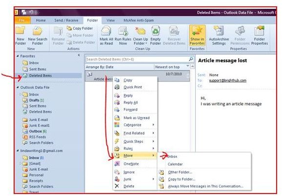Using Microsoft Outlook: Recover Deleted Emails