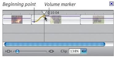 turning on audio bar in imovie