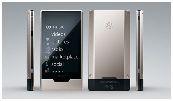 The Microsoft Zune HD mobile media player