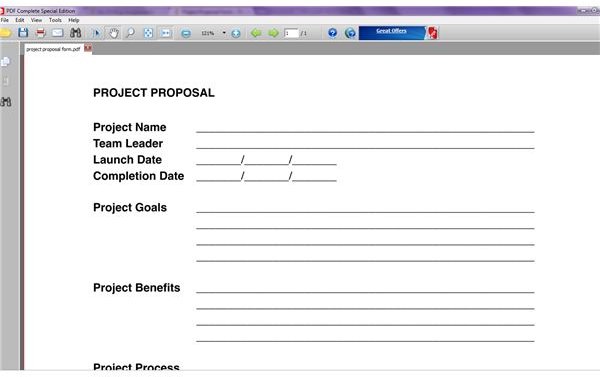 Project Proposal Template by Joe Taylor Jr.